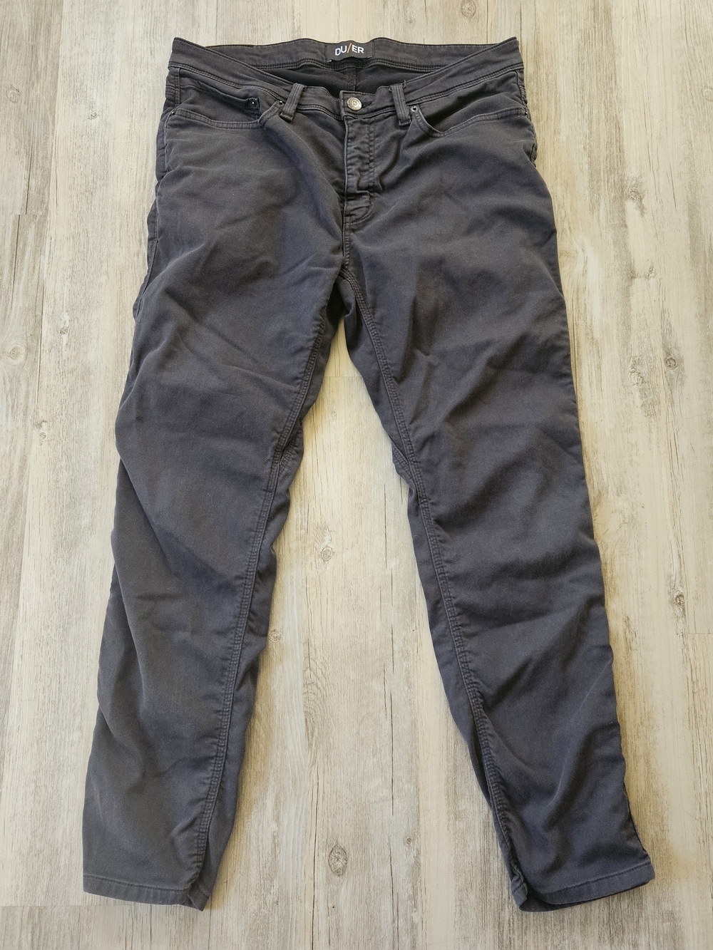 DU/ER Men's Black N2X Slim Fit 5 Pocket Stretchy Demin Jeans 36x30 Causal